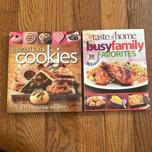 Taste of Home Cookbook: Cookies; 30 Min Busy Family Favorites; Lot of 2